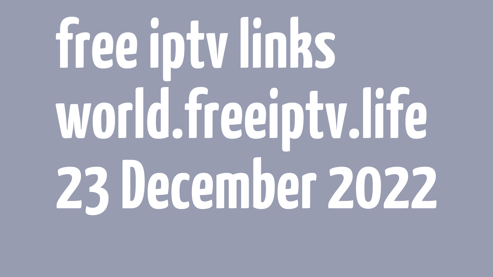 free iptv links 221222